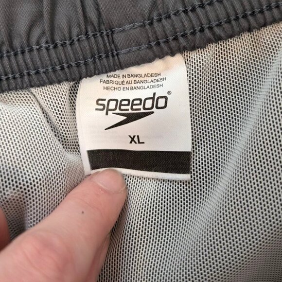 (2/$20) Speedo Black & Grey Swim Trunks - Picture 5 of 6